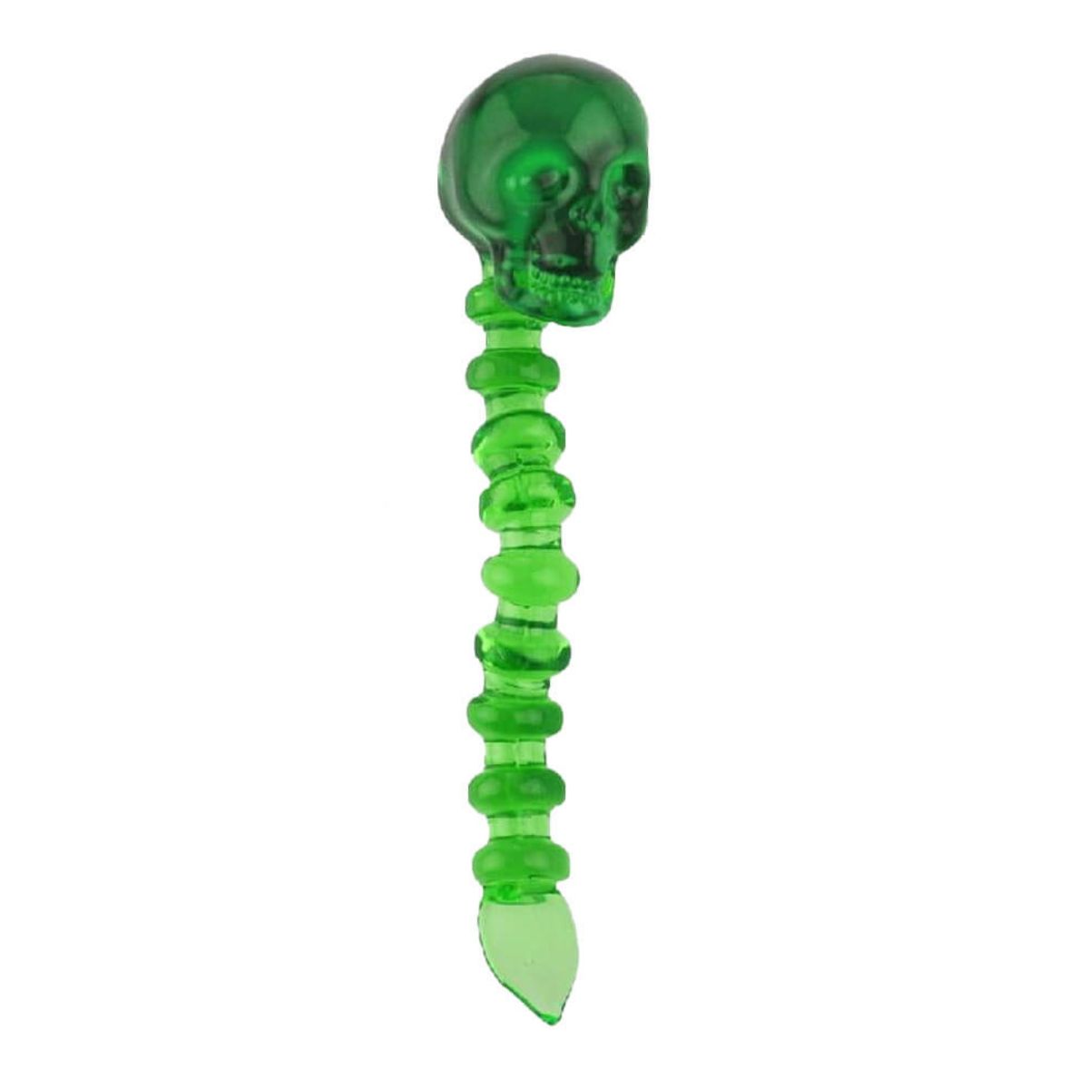 Großhandel-Grüner-Schädel-Glas-Dabber wholesale green skull glass dabber