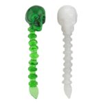 Designer Glas Totenkopf Glas Dabber wholesale skull glass dabber