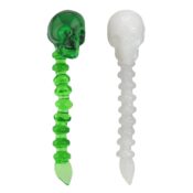 Designer Glas Totenkopf Glas Dabber 1 wholesale skull glass dabber