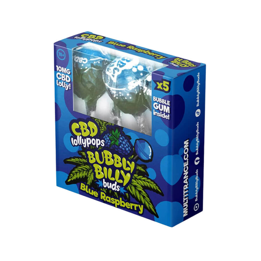 Bubbly Billy Buds CBD Lollipops 10mg CBD 5stk pro Packung (12packungen/display)