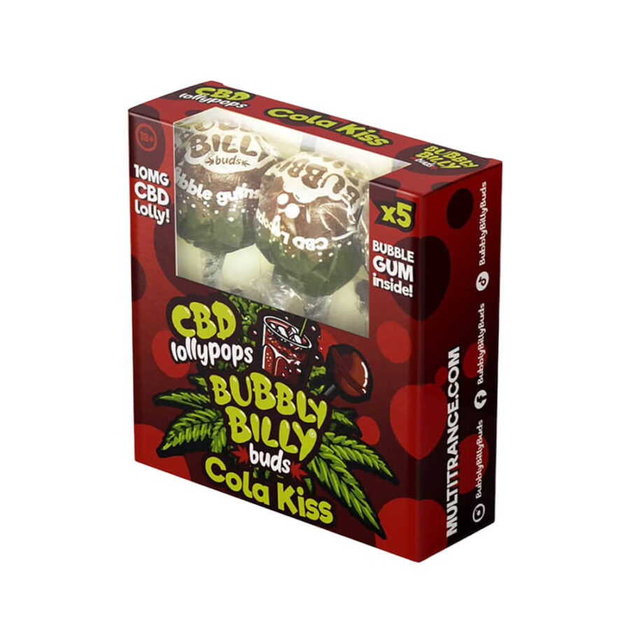 Bubbly Billy Buds CBD Lollipops 10mg CBD 5stk pro Packung (12packungen/display)