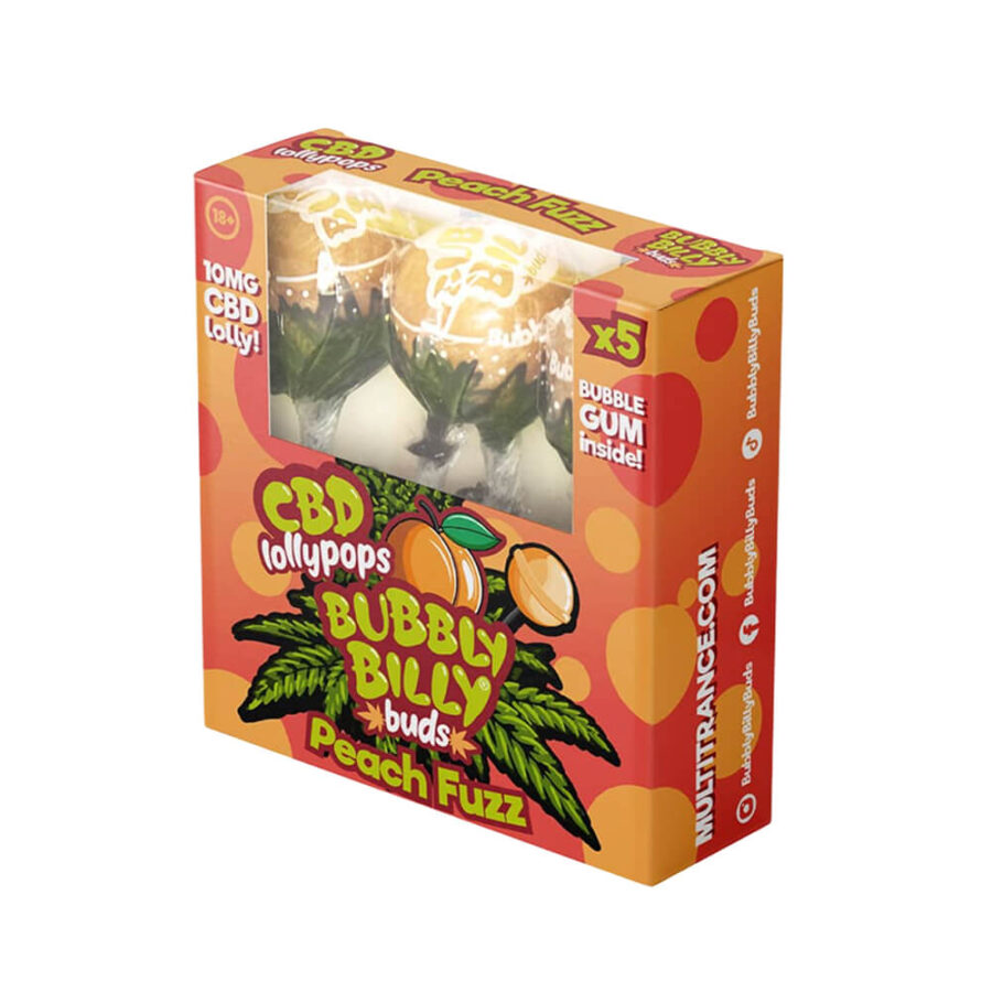 Bubbly Billy Buds CBD Lollipops 10mg CBD 5stk pro Packung (12packungen/display)