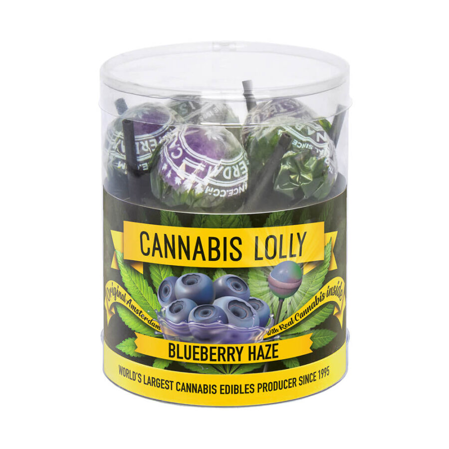 Cannabis Lollipops Blaubeer Haze Geschmack Geschenkbox 10Stk (12 Packs/Masterbox)