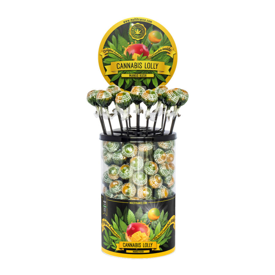 Cannabis Lollipops Mango Kush (100Stk/Display)