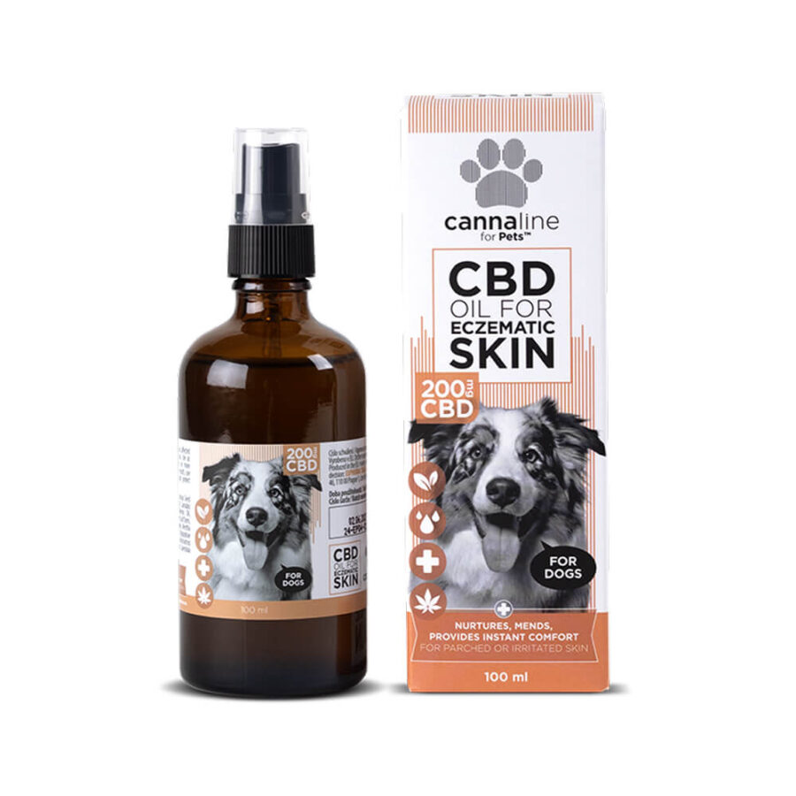 Cannaline for Pets CBD Öl für Ekzematische Haut für Hunde 200mg CBD (100ml)