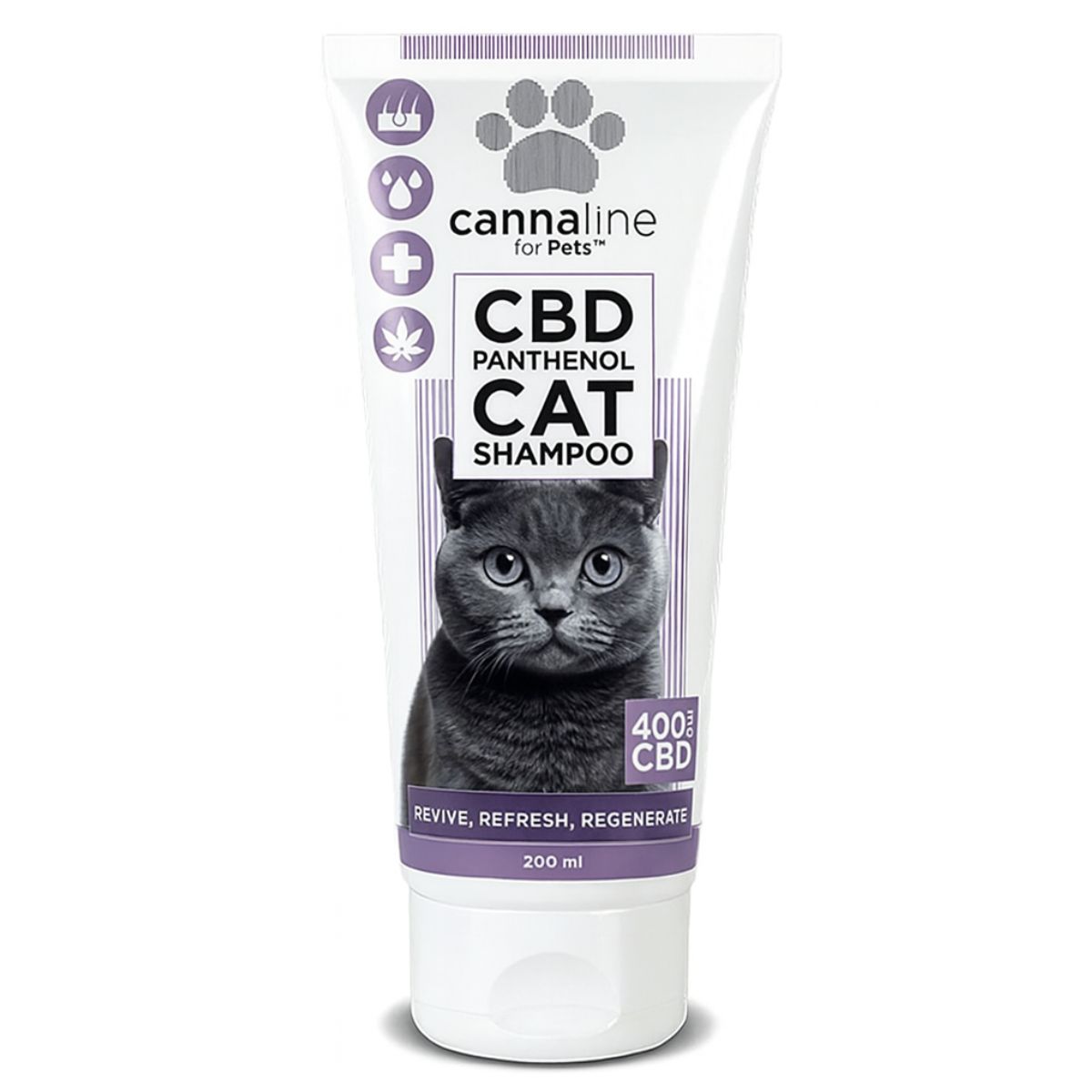 Cannaline for Pets CBD Panthenol Katzenshampoo 400 mg CBD 200 ml Großhandel Cannaline for Pets CBD Panthenol Cat Shampoo 400mg CBD 200ml Wholesale 1