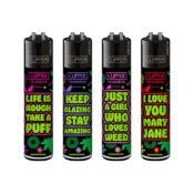 Clipper Lighters Classic Weed Statements #8 (48stk/display)