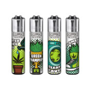 Clipper Lighters Classic Weed Status (48stk/display)