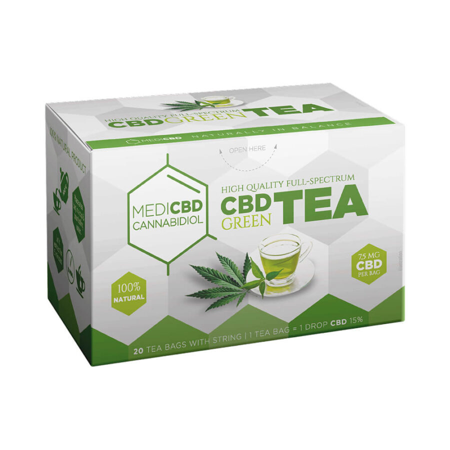 MediCBD Cannabis Grüner Tee 7,5mg CBD (10er-Packung)