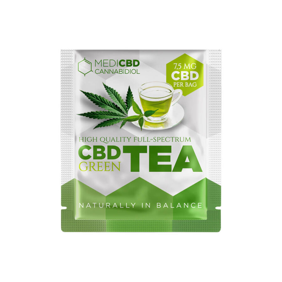 MediCBD Cannabis Grüner Tee 7,5mg CBD (10er-Packung)