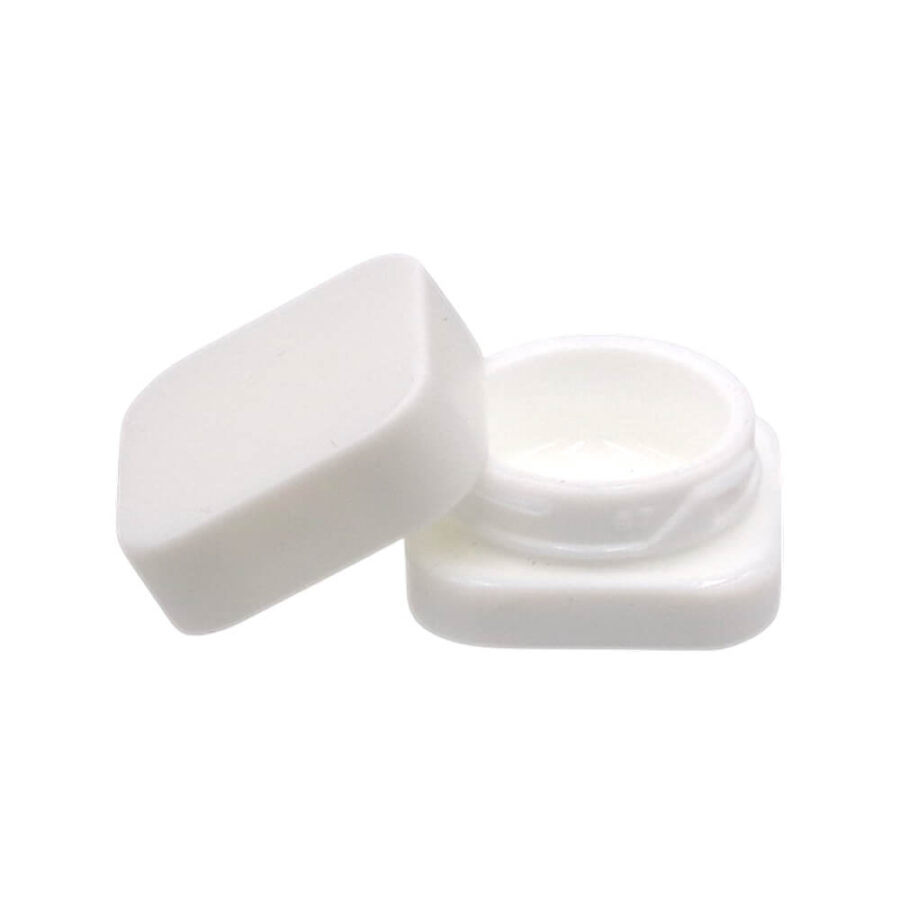 Quadratisches Glasgefäß weiß 9ml-Großhandel-2
