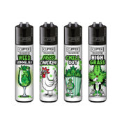 Clipper Lighters Classic Weed Slogan #10 (48stk/display)