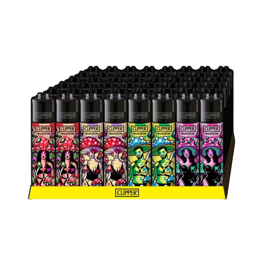 Clipper Feuerzeuge Classic Kinky Shrooms (48 Stück:Display) Großhandel-2