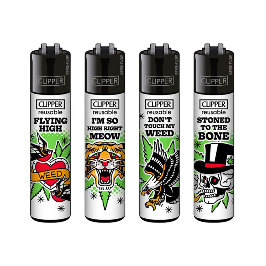 Clipper Feuerzeuge Classic 420 Tattoo (48 Stk.:Display)-Großhandel 1