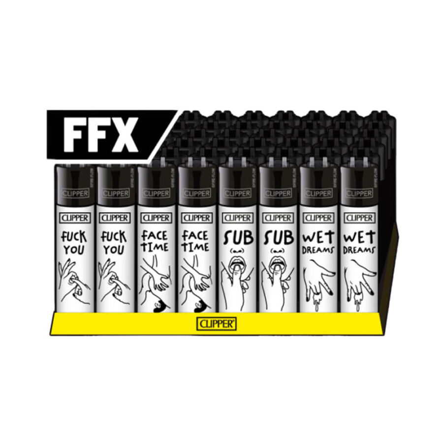 Clipper Feuerzeuge klassisch FFX Adult #2 (48 Stk./Display) – Großhandel 2