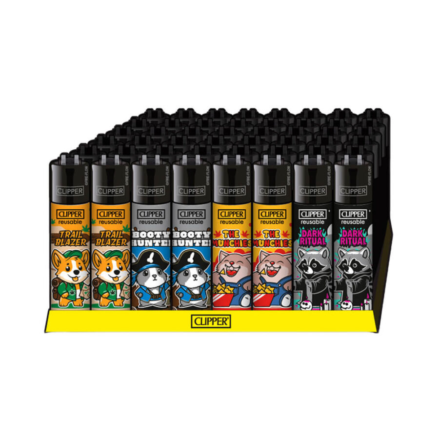 Clipper Feuerzeuge Classic Trip Buddies (48 Stk.:Display)-Großhandel 2