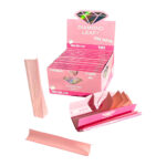 Diamond Leaf Colored Rolling Papers King Size Slim Pink (24 Stk.:Display)