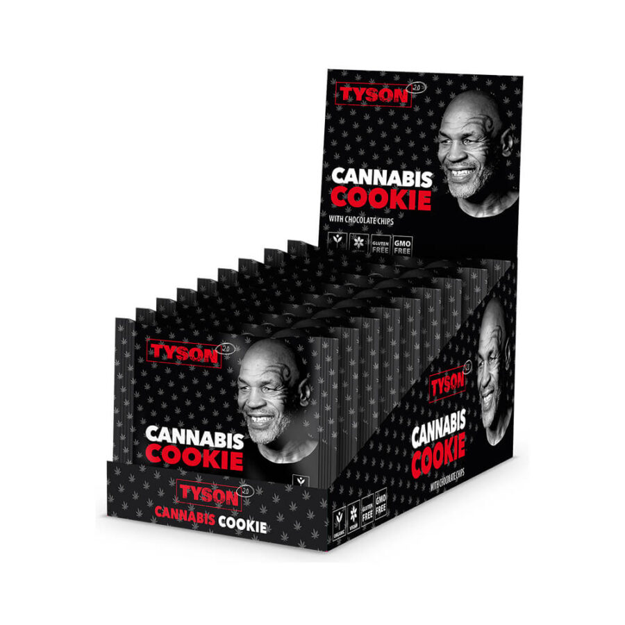 Tyson 2.0 Cannabis-Cookie Schokoladenstückchen (10 Stk.:Display)-Großhandel 1