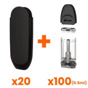 CCELL Dart X Black Pack 20 Batteries 100 Pods 0.5ml
