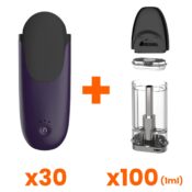 CCELL Dart-X Purple-Black Pack (30 Batteries + 100 Pods 1ml)