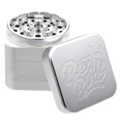 Best Buds The Cube Aluminium Grinder 4-teilig (50mm) 4 Best Buds The Cube Aluminium Grinder 4 Parts 50mm Silver