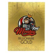 Monkey King Billionaire Gold KS ungebleichte, ultradünne Blättchen (24 Stück/Display) 2 Monkey King Billionaire Gold KS Unbleached Ultrathin Rolling Papers 24pcsdisplay