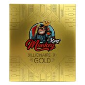 Monkey King Billionaire Gold XL ungebleichte ultradünne Blättchen 130 mm (24 Stk./Display) 2 Monkey King Billionaire Gold XL Unbleached Ultrathin Rolling Papers 130 mm 24pcsdisplay