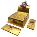 Monkey King Billionaire Gold XL ungebleichte ultradünne Blättchen 130 mm (24 Stk./Display) Monkey King Billionaire Gold XL Unbleached Ultrathin Rolling Papers 130 mm 24pcsdisplay 2