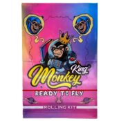 Monkey King Rolling Kit holografische, ungebleichte Blättchen, Ready to Fly, King Size Slim mit Tips (24 Stück/Display) 2 Monkey King Rolling Kit Unbleached Rolling Papers Ready To Fly King Size Slim with Tips 24pcsdisplay 2