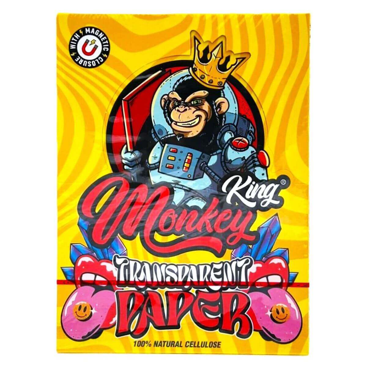 Monkey-King-transparent-Pink-100%-natural-cellulose-paper-(24pcsdisplay)-2 Monkey King Transparent Pink 100 Natural Cellulose Paper 24pcsdisplay 2