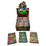 Monkey King ungebleichte Blättchen Monsters King Size Slim mit Tips (24 Stück/Display) Monkey King Unbleached Rolling Papers Monsters King Size Slim with Tips 24pcsdisplay