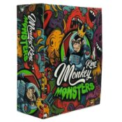 Monkey King Unbleached Rolling Papers Monsters King Size Slim with Tips 24pcsdisplay 3