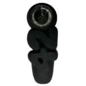 wholesale 420 silicone pipe black 2