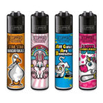 Clipper Feuerzeuge Mix Slogan 7 (48 Stk./Display) wholesale clipper lighters mix slogan 7