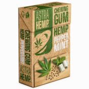 cannabis peppermint hemp chewingums thc free 20packs display 1