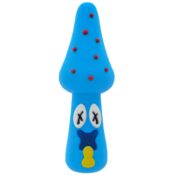 wholesale mushroom silicone pipe blue 10cm 1