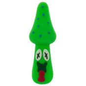 wholesale mushroom silicone pipe green 10cm 1