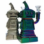 High Roboter Glas Bong 16 cm Hi Robot Glass Bong 16cm