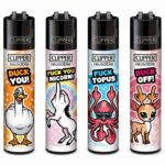 Clipper Classic Large Fuck You Tiere (48 stk/display) Clipper Classic Large Fuck You Animals 48pcsdisplay