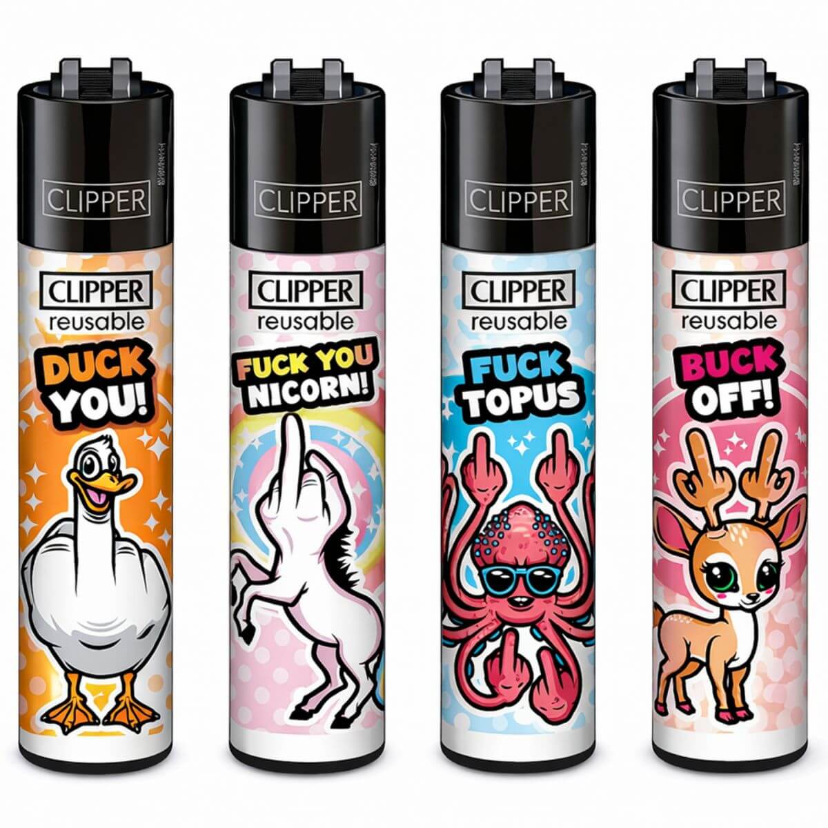 Clipper Classic Large Fuck You Animals (48pcsdisplay) Clipper Classic Large Fuck You Animals 48pcsdisplay