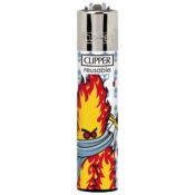 Clipper Lighters Classic Large Burningman 24pcsdisplay 4