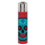 Clipper Lighters Classic Large Marked Skulls 24pcsdisplay 1