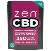 Zen CBD Gummies 250mg per Bag 10pcsdisplay Mixed Berry 1