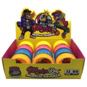 Monkey King Acryl-Grinder 3-teilig 60 mm (12 Stk./Display)