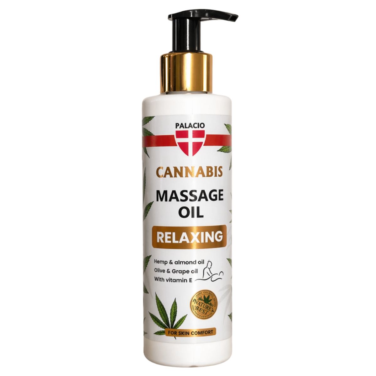 Palacio Körperöl für entspannende Massage mit Hanf 150 ml Palacio Körperöl für entspannende Massage mit Hanf 150 ml