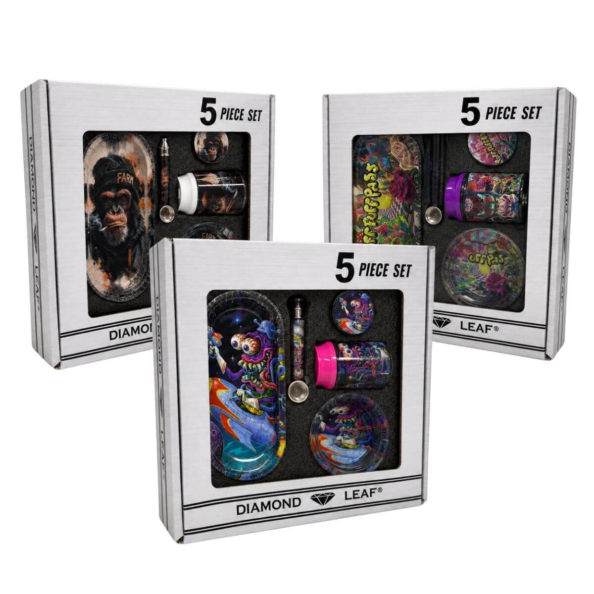 Diamond Leaf 5-teiliges Smoking-Set Diamond Leaf 5-teiliges Smoking-Set