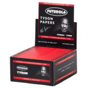 Futurola x Tyson 2.0 King Size Rolling Papers + Tips (24 Stk./Display)