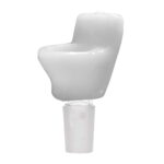 Weißer Bong Glaskopf 18mm toilet glass bowl