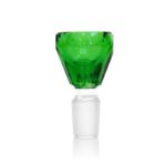 Diamantförmige Bong-Schale aus grünem Cristal 18 mm wholesale glass bowl bong diamond shaped green
