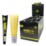 Jumbo King Size Schwarze Kegel 3 Kegel pro Packung (32 Stk./Display) wholesale jumbo rolling papers cones black main